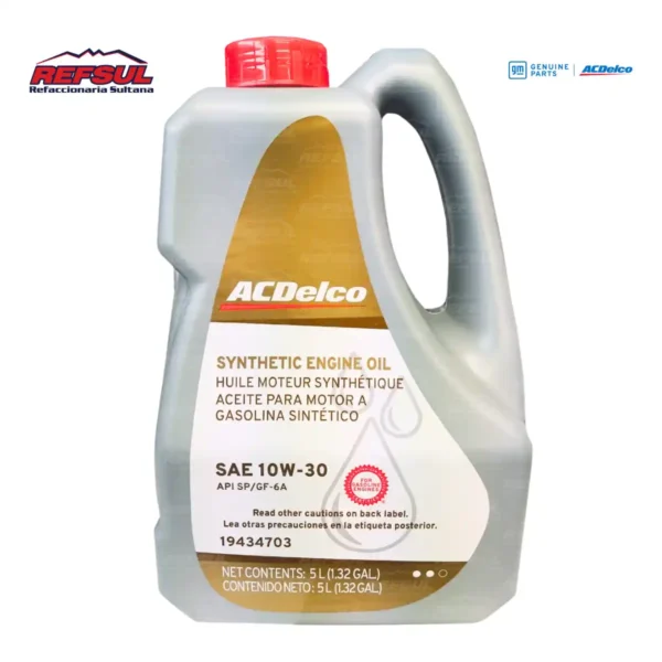 Aceite ACDelco Sintetico 10w30 5L 19434703